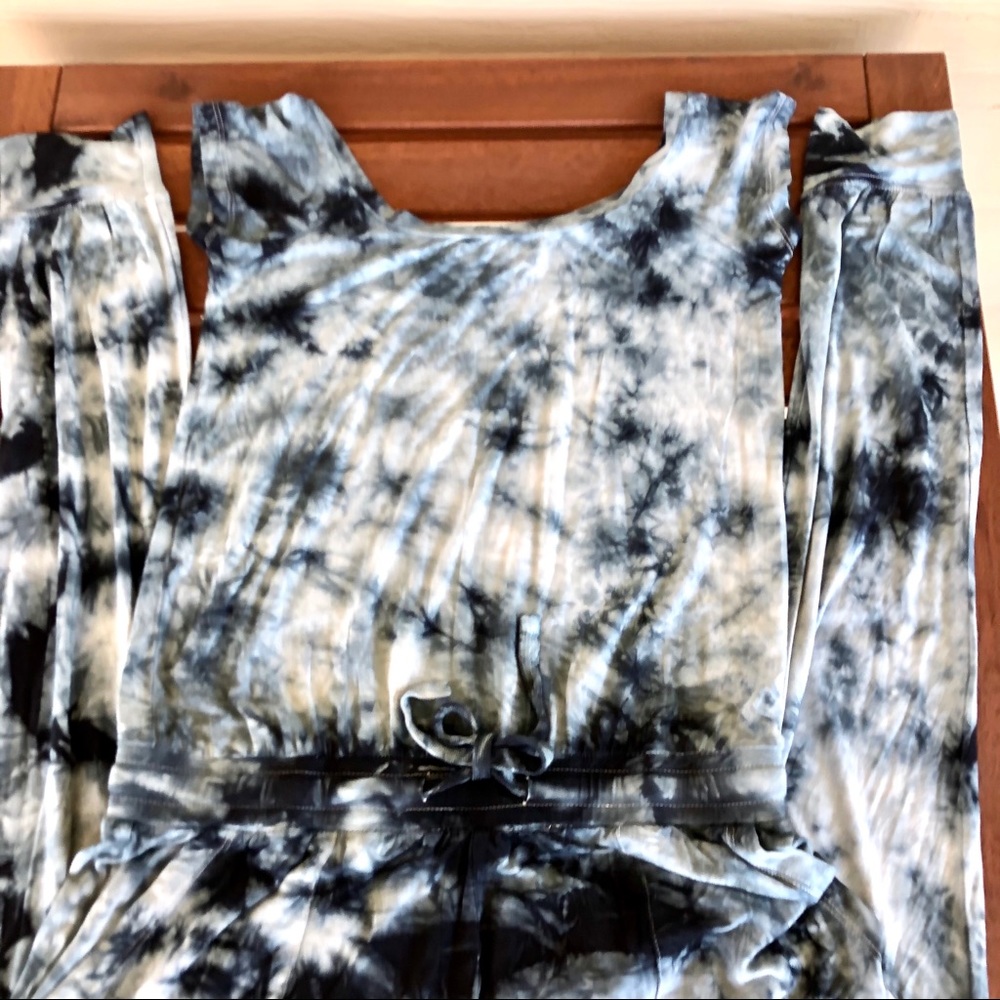 🏷SOLD VICI Stonewash Tie Dye Waist Tie Pantsuit - Picture 9 of 11